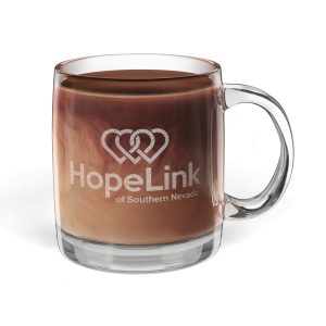 HopeLink Glass Coffee Mug